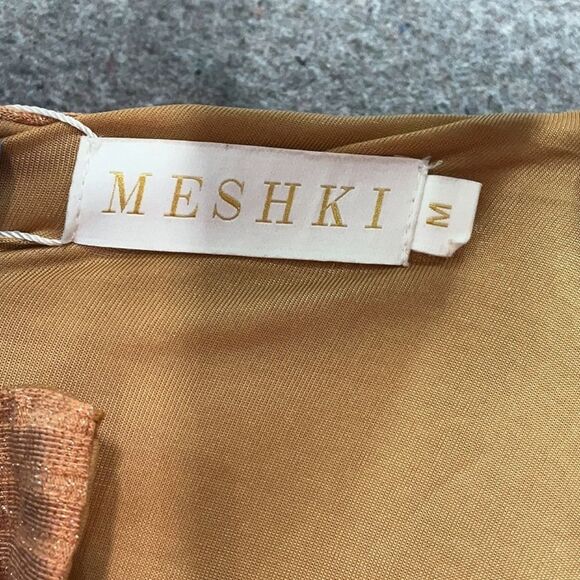 Meshki Tan Long Sleeve Ribbed Dress - Picture 5 of 6